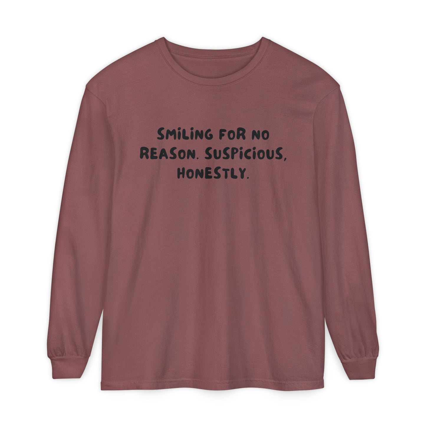 Smiling Suspicious Long Sleeve T-Shirt