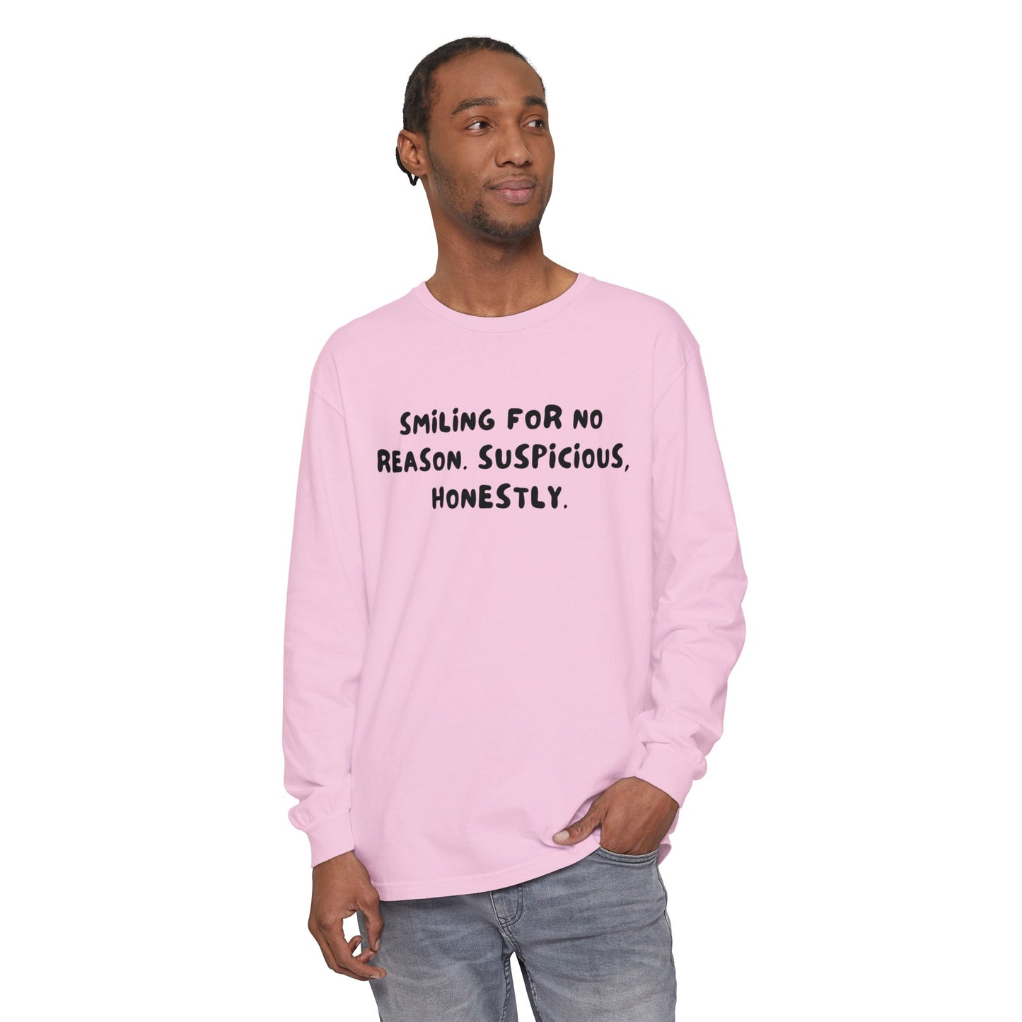 Smiling Suspicious Long Sleeve T-Shirt