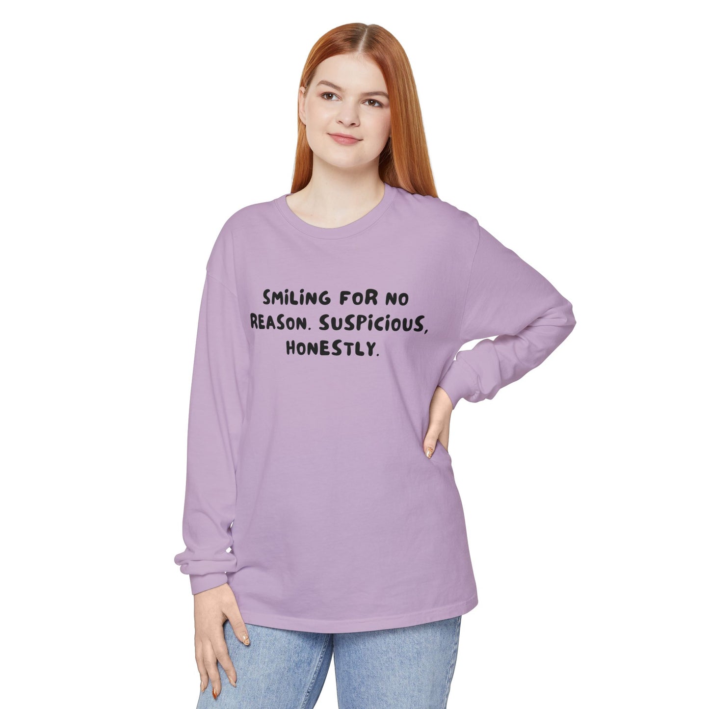 Smiling Suspicious Long Sleeve T-Shirt