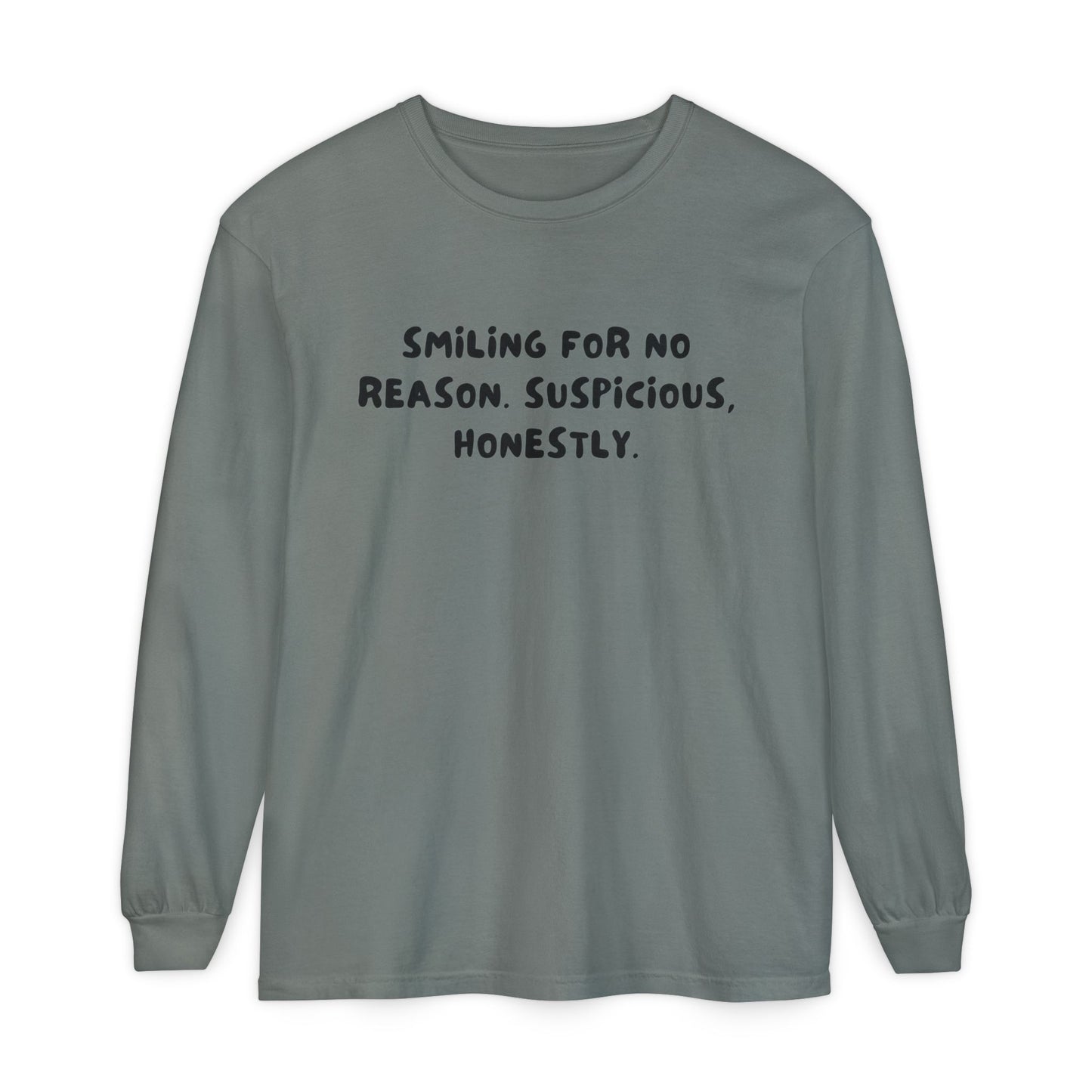 Smiling Suspicious Long Sleeve T-Shirt