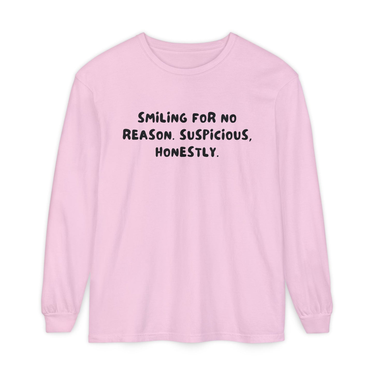 Smiling Suspicious Long Sleeve T-Shirt