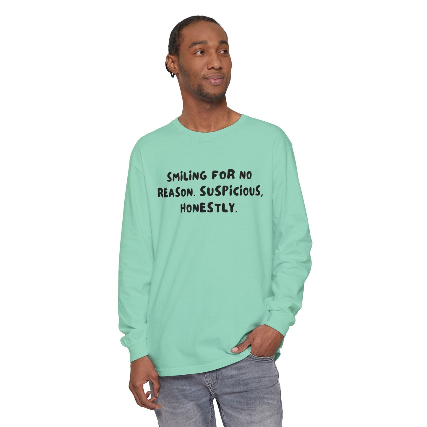 Smiling Suspicious Long Sleeve T-Shirt