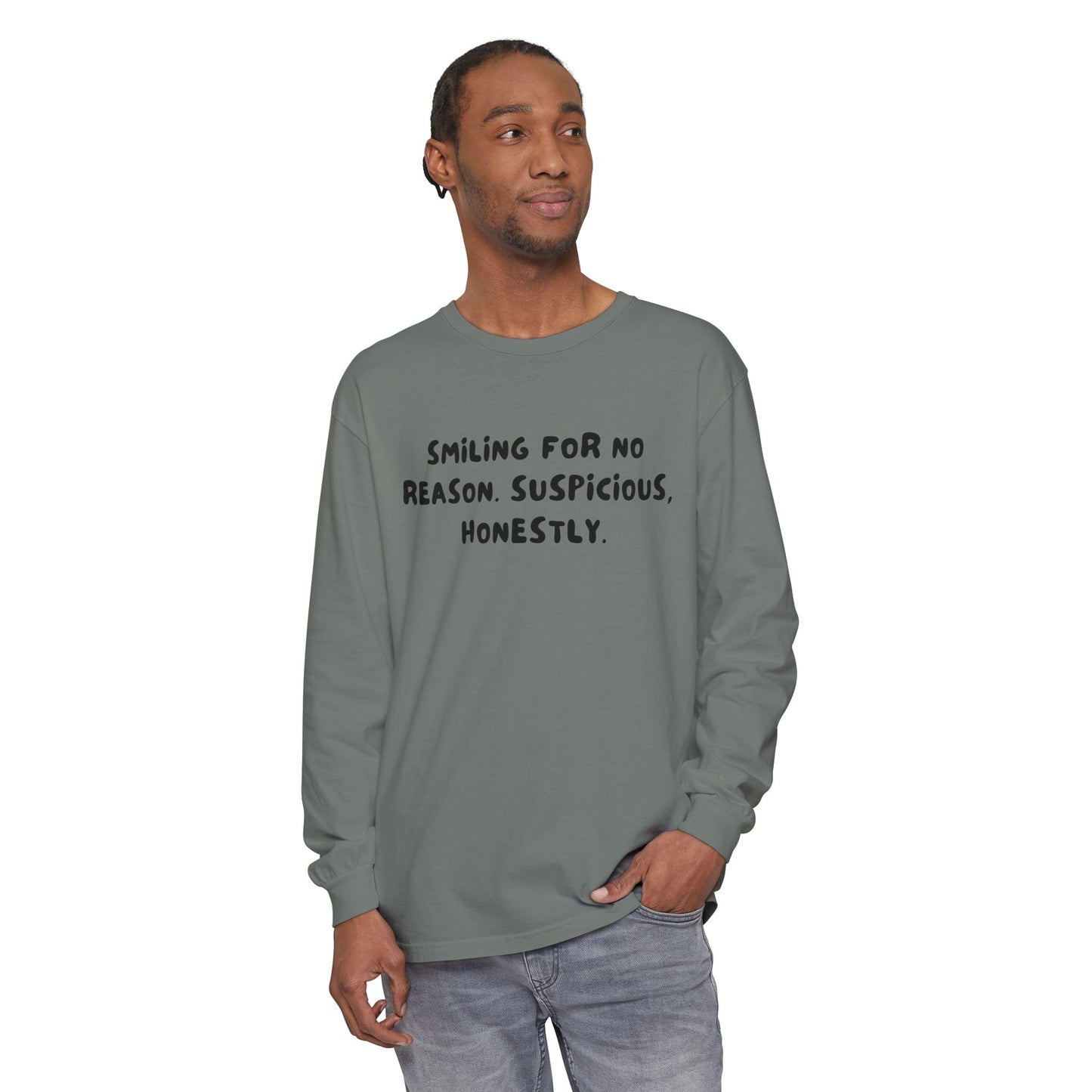 Smiling Suspicious Long Sleeve T-Shirt