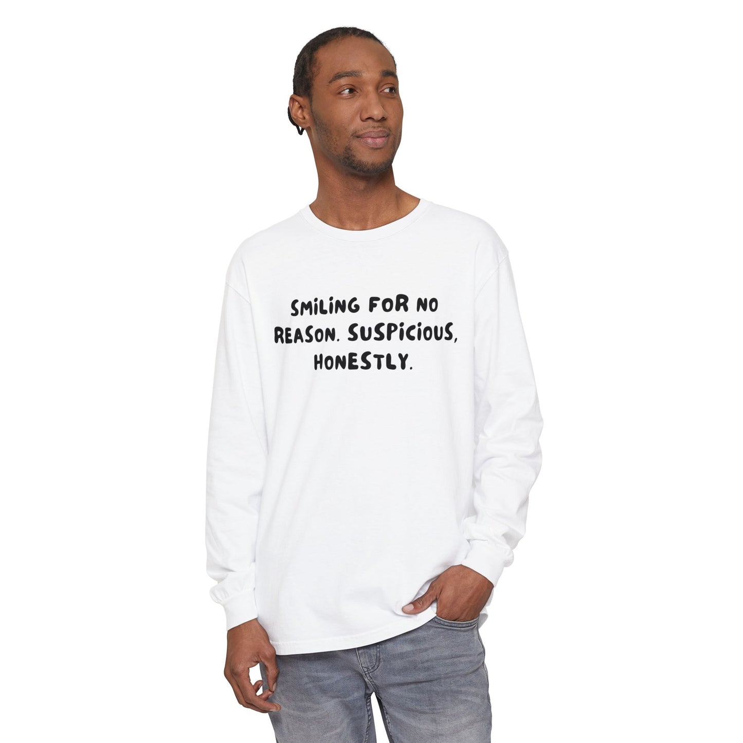 Smiling Suspicious Long Sleeve T-Shirt