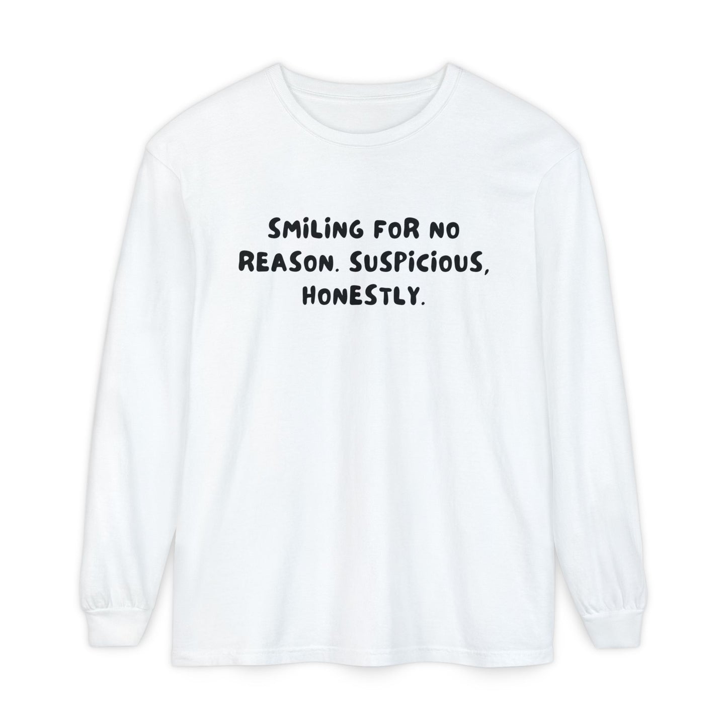 Smiling Suspicious Long Sleeve T-Shirt