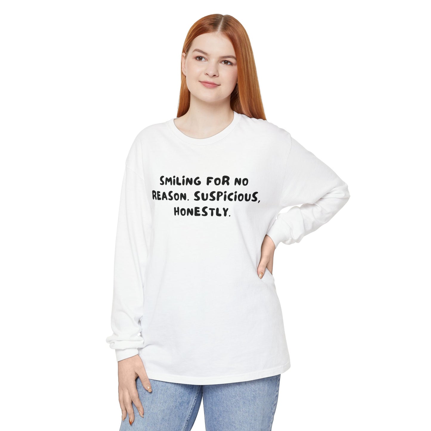 Smiling Suspicious Long Sleeve T-Shirt