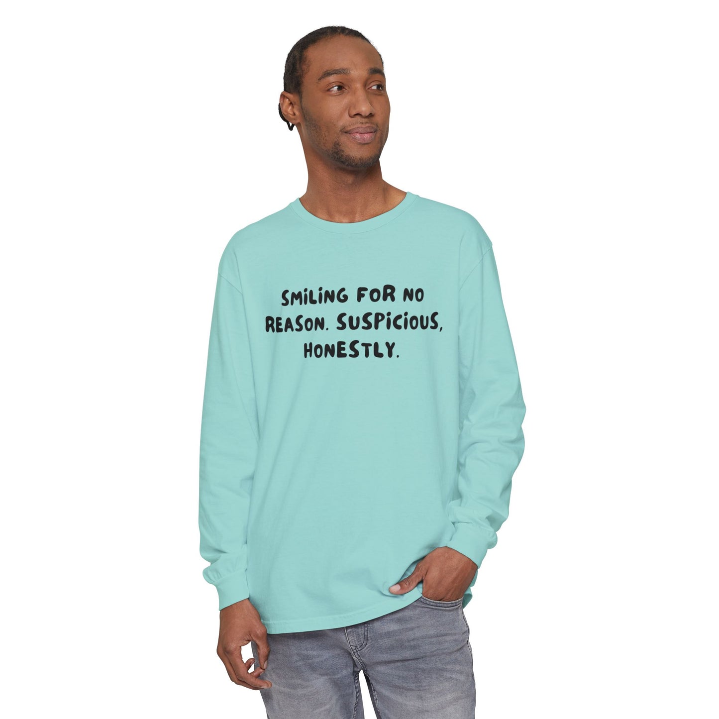 Smiling Suspicious Long Sleeve T-Shirt